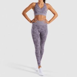 Gymshark Camo Seamless Leggings - Purple